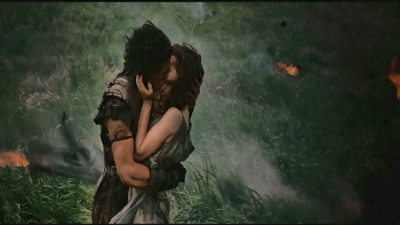 Claro que sí, la gente se besa en medio de las erupciones volcánicas. Romántico